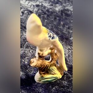 Vintage Bird of Paradise/Peacock Porcelain Figurine 1950’s Kitschy Retro Decor